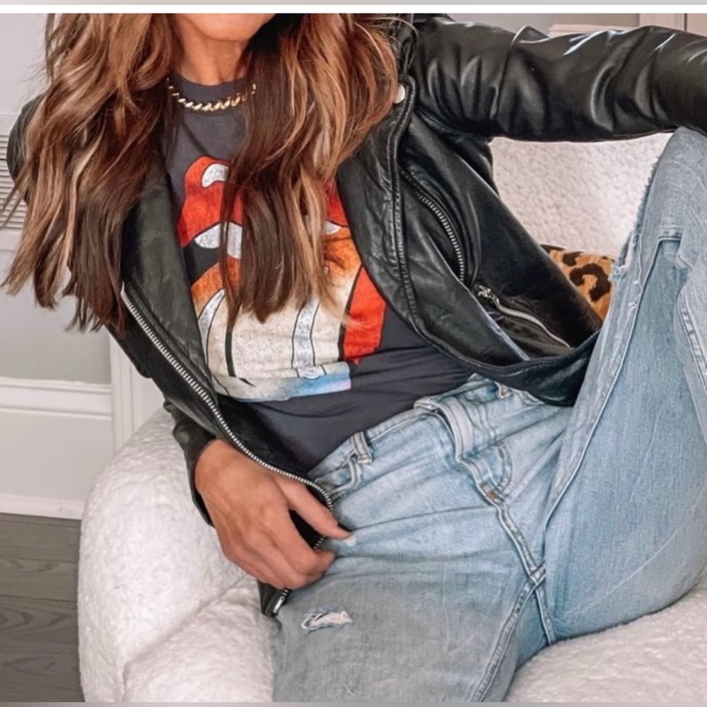 MADEWELL Washed Leather Motorcycle Jacket NWOT - Picture 9 of 15